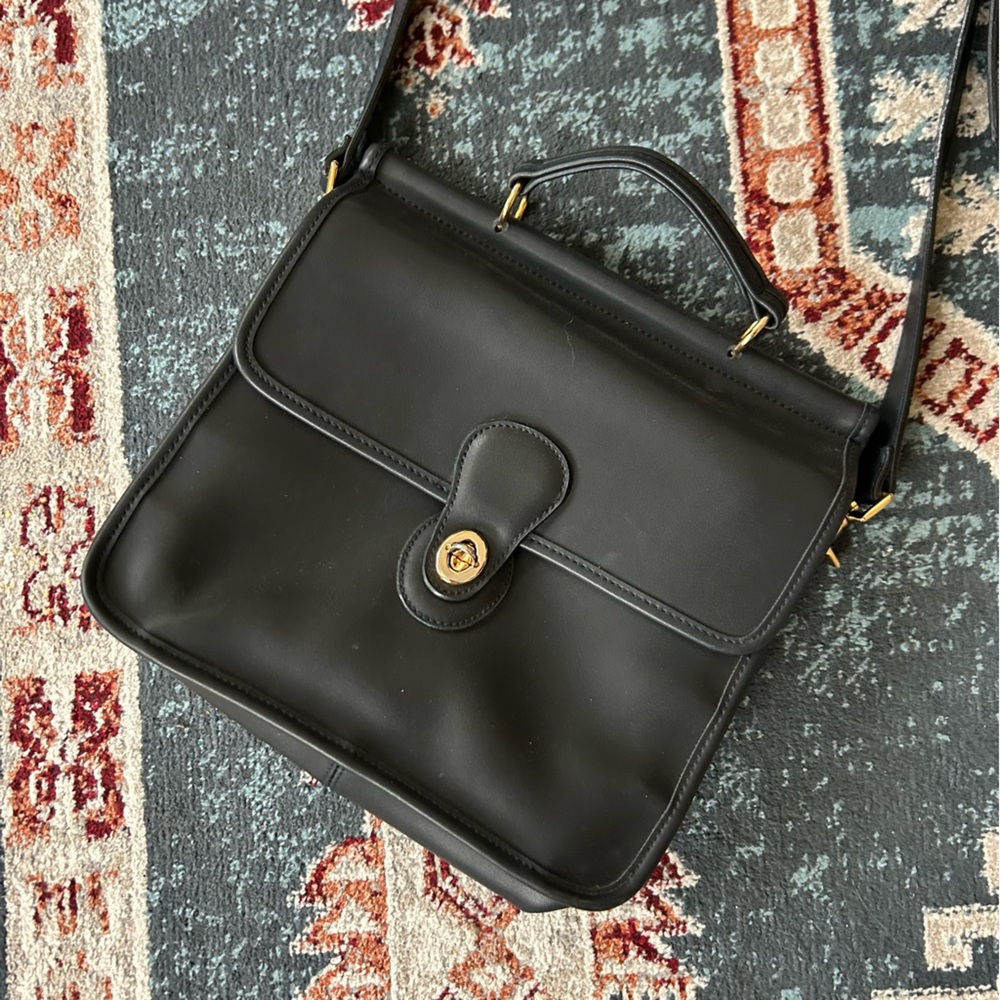 Marlo Handbags Faux Vintage Coach Purse